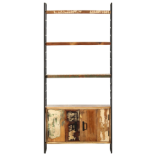 vidaXL 4 szintes tömör újrahasznosított fa könyvespolc 80x30x180 cm (284419) bútor