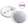 vidaXL 500 szett 37 mm-es kitűző alkatrész