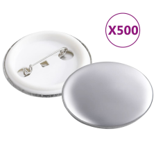 vidaXL 500 szett 37 mm-es kitűző alkatrész kitűző