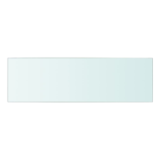 vidaXL 50x15 cm átlátszó panel üvegpolc (243818) bútor