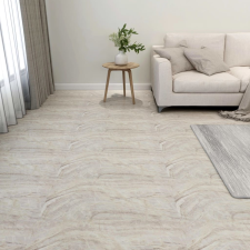 vidaXL 55 db bézs öntapadó PVC padlólap 5,11 m² lakástextília