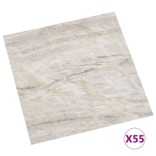vidaXL 55 db bézs öntapadó pvc padlólap 5,11 m² járólap
