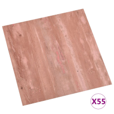 vidaXL 55 db piros öntapadó PVC padlólap 5,11 m² (324671) építőanyag