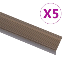 vidaXL 5 db barna L-alakú alumínium lépcsőélvédő 100 cm medence kiegészítő