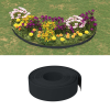 vidaXL 5 db fekete polietilén kerti szegély 10 m x 15 cm