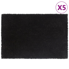 vidaXL 5 db fekete rojtos kókuszrost lábtörlő 40 x 60 cm lakástextília