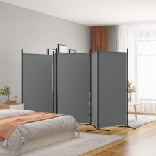 vidaXL 5 paneles antracitszürke szövet térelválasztó 433x180 cm bútor