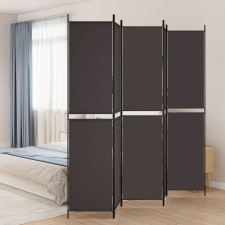 vidaXL 5 paneles barna szövet paraván 250 x 220 cm bútor