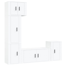 vidaXL 5 részes fehér szerelt fa TV-szekrényszett (3188622) bútor