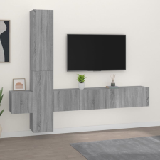 vidaXL 5 részes szürke sonoma színű szerelt fa TV-szekrényszett bútor