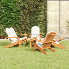 vidaXL 5 részes tömör akácfa kerti Adirondack ülőgarnitúra kerti bútor