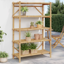vidaXL 5 szintes bambusz polc 100 x 40 x 150 cm bútor