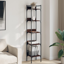 vidaXL 5 szintes barna tölgy színű szerelt fa könyvespolc 35x30x174 cm bútor