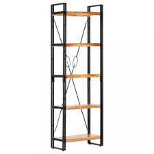 vidaXL 5 szintes tömör akácfa könyvespolc 60 x 30 x 180 cm bútor