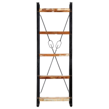 vidaXL 5 szintes tömör újrahasznosított fa könyvespolc 60x30x180 cm (286585) bútor