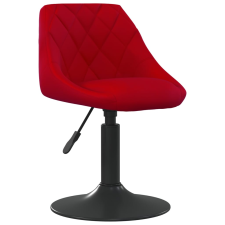 vidaXL 6 db bordó bársony forgó étkezőszék (3088808) bútor