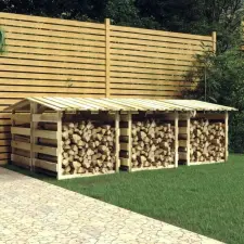 vidaXL 6 db impregnált fenyőfa pergola tetővel 100 x 90 x 100 cm kerti tárolás