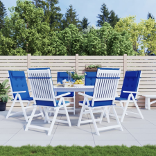 vidaXL 6 db királykék oxford szövet magas háttámlájú székpárna lakástextília