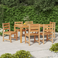 vidaXL 6 db tömör tíkfa kerti szék kerti bútor