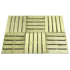 vidaXL 6 db zöld FSC fa burkolólap 50 x 50 cm lakástextília