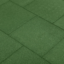 vidaXL 6 db zöld ütéscsillapító gumilap 50 x 50 x 3 cm építőanyag