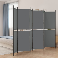 vidaXL 6 paneles antracitszürke szövet térelválasztó 300x200 cm bútor