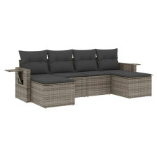 vidaXL 6 részes szürke polyrattan kerti ülőgarnitúra párnákkal (3252857) kerti bútor