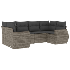 vidaXL 6 részes szürke polyrattan kerti ülőgarnitúra párnákkal (3254117) kerti bútor