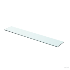 vidaXL 70x12 cm átlátszó panel üvegpolc bútor