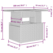 vidaXL 7 részes szürke polyrattan kerti ülőgarnitúra párnákkal kerti bútor
