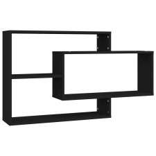 vidaXL 800325 Wall Shelves Black 104x20x58,5 cm Chipboard (800325) bútor