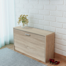 vidaXL 80x24x45 cm cipőtároló pad tölgy bútor