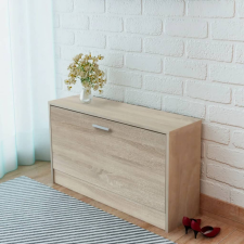 vidaXL 80x24x45 cm cipőtároló pad tölgy bútor
