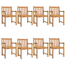 vidaXL 8 db tömör akácfa kerti szék 56 x 55,5 x 90 cm (3206274) kerti bútor