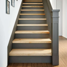 vidaXL 8 db tömör tölgyfa lépcsőfokok kezeletlen 80x25x2 cm építőanyag