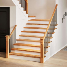 vidaXL 8 db tömör tölgyfa világosbarna lépcsőfokok 120x30x2 cm lakástextília
