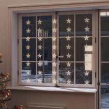 vidaXL 8 funkciós csillagdíszes fényfüggöny 200 meleg fehér LED-del karácsonyfa izzósor