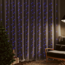 vidaXL 8 funkciós kék fényfüggöny 300 LED-del 3 x 3 m karácsonyfa izzósor