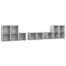 vidaXL 8 részes betonszürke forgácslap TV-szekrényszett (3080064) bútor