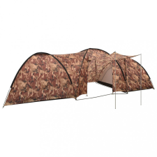 vidaXL 8 személyes terepszínű iglu kempingsátor 650 x 240 x 190 cm sátor
