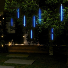 vidaXL 8db 192 LED-es kék meteor Fényfüzér karácsonyfa izzósor