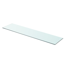 vidaXL 90x20 cm átlátszó panel üvegpolc bútor