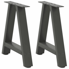 vidaXL A-alakú Dohányzóasztal Lábak - Antracit - 50x(42-43)cm bútor