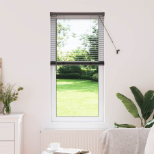 vidaXL Ablak Roló függönyökkel Egyéb Fekete 60 x 130 cm Alumínium lakástextília