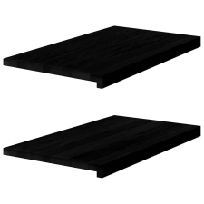 vidaXL ablakpárkányok 2 db sötétbarna 70x40x2 cm tömör fa tölgyfa lakástextília