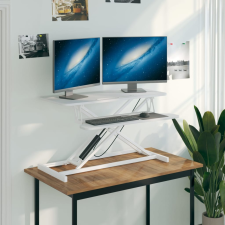 vidaXL acél és fatermék állítható munkaállomás 90x40x(13-50) cm íróasztal