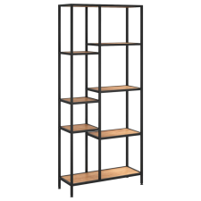 vidaXL acél és szerelt fa könyvespolc 80x30x180 cm (336359) bútor