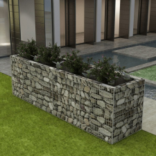 vidaXL acél gabion ágyás 360 x 90 100 cm dekoráció