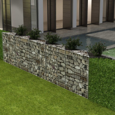 vidaXL acél gabion kosár / emelt növény ágyás 330 x 30 100 cm kerti dekoráció