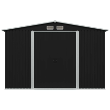 vidaXL acél kerti fészer 257 x 205 x 178 cm, antracit kerti tárolás